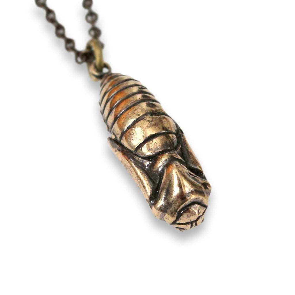 Butterfly Cocoon Pendant Necklace