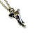 Tiny African Elephant Head Pendant Necklace