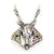 Silver Stag Deer Skull Ring Antler Animal