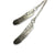 Raven Feather Lariat Necklace