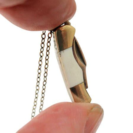 Miniature Pocket Knife Necklace