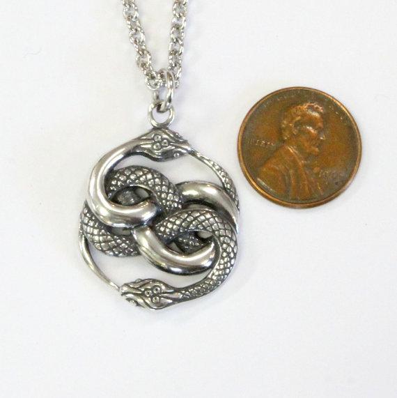 AURYN Necklace Sterling Silver AURYN Pendant Necklace Neverending Story AURYN Jewelry