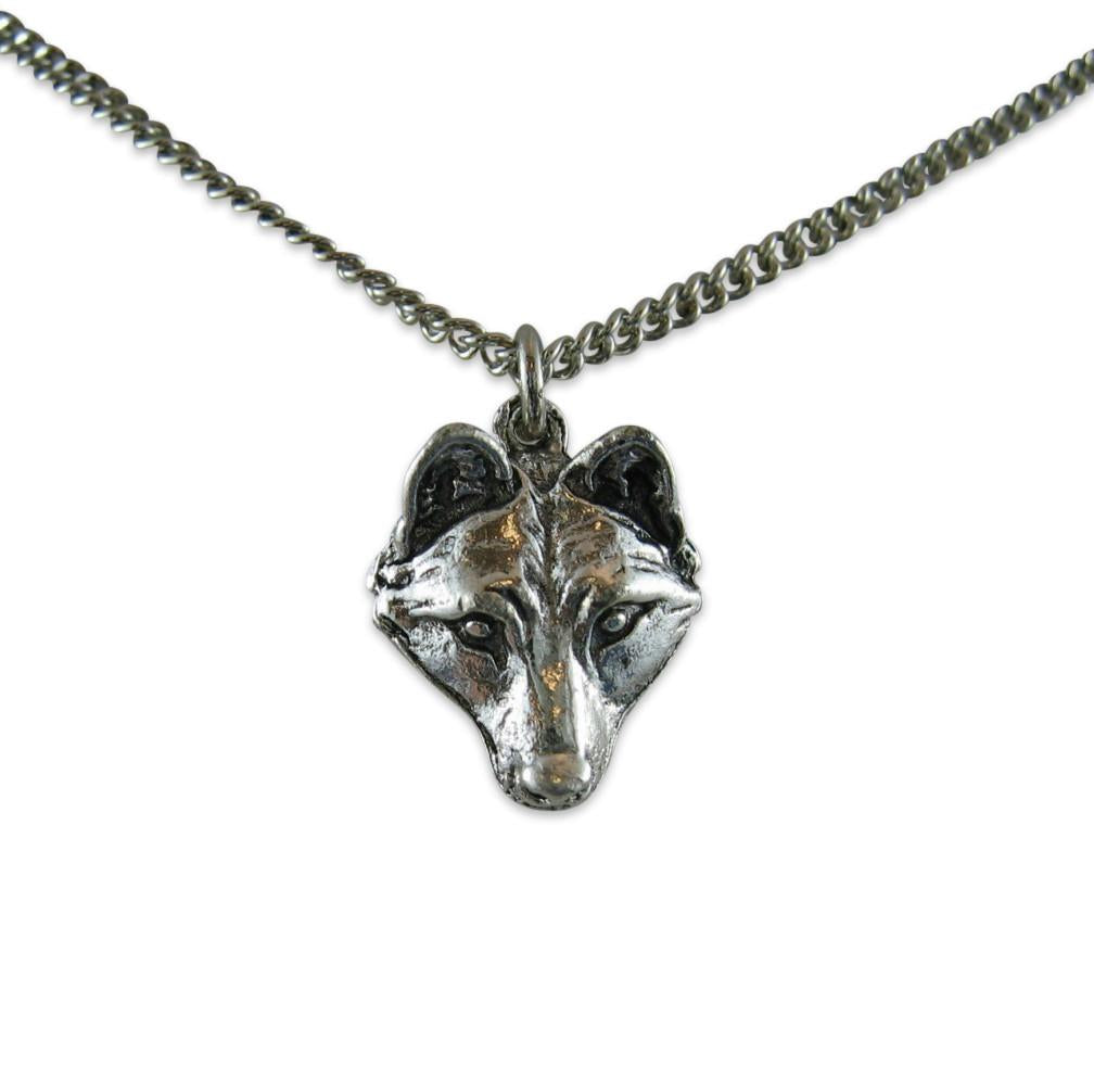 Little Wolf Face Necklace