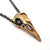 Large Raven Skull Necklace