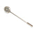 Sterling Silver Wolf Track Ascot Stickpin