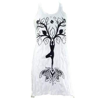 Purple Tree Pose Tank Dress