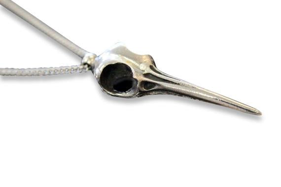 Giant Hummingbird Skull Pendant Necklace 223