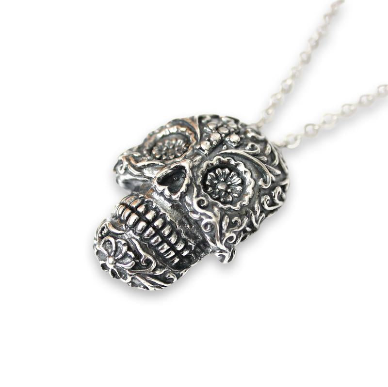 Sugar Skull Necklace Pony Tail Holder