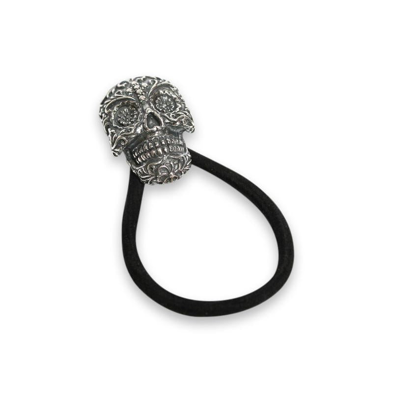 Sugar Skull Necklace Pony Tail Holder