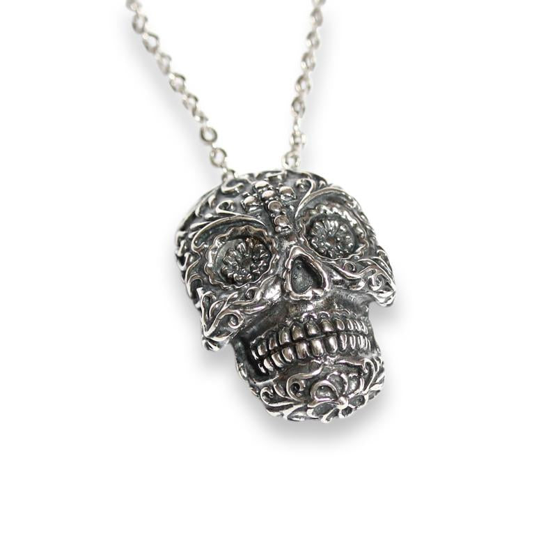 Sugar Skull Necklace Pony Tail Holder