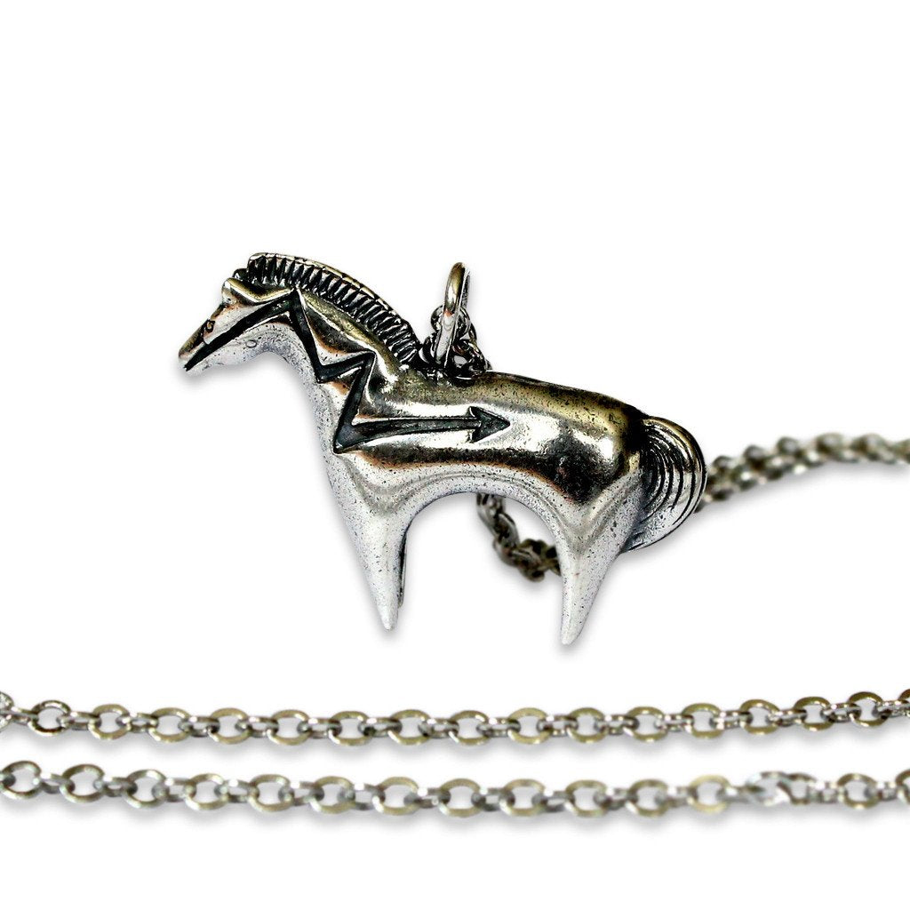 Indian Pony Pendant Necklace