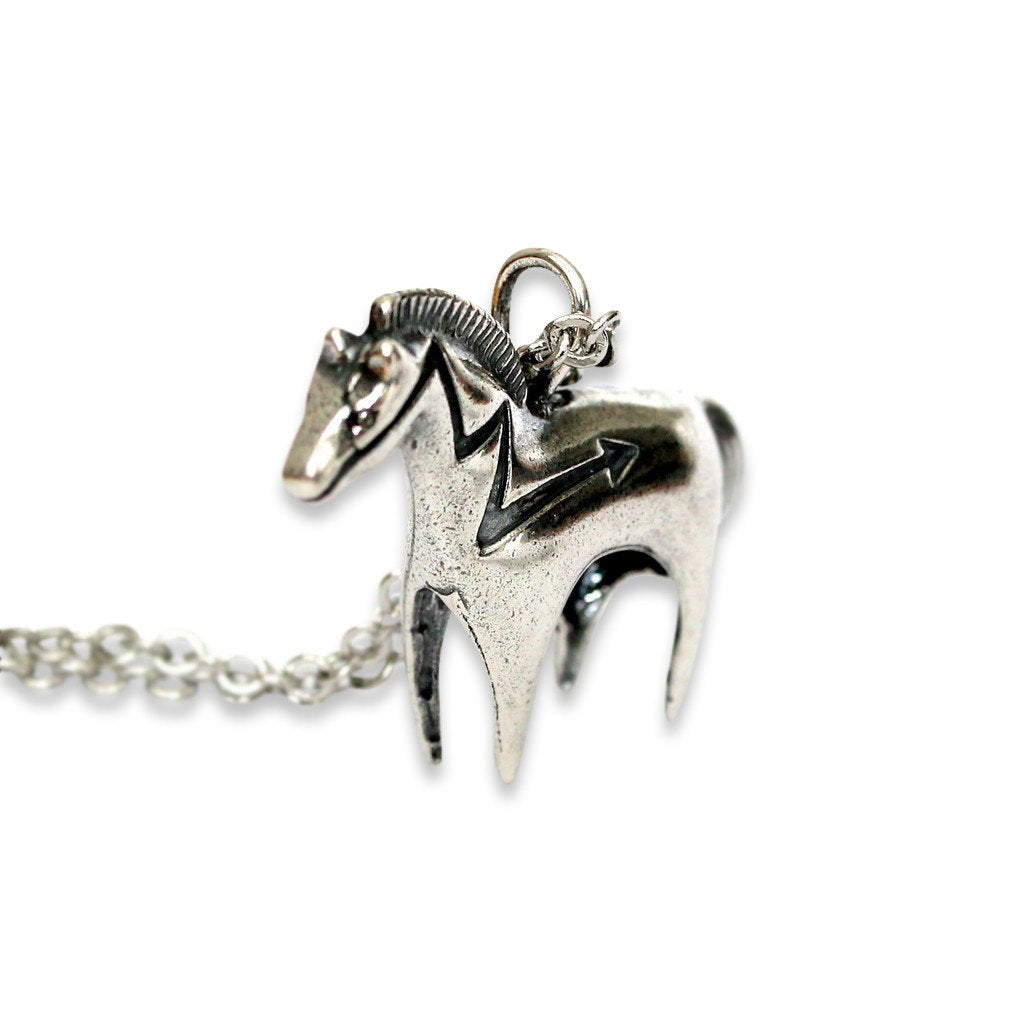 Indian Pony Pendant Necklace