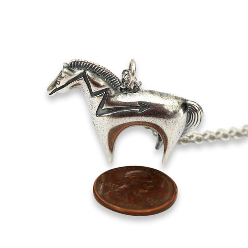 Indian Pony Pendant Necklace