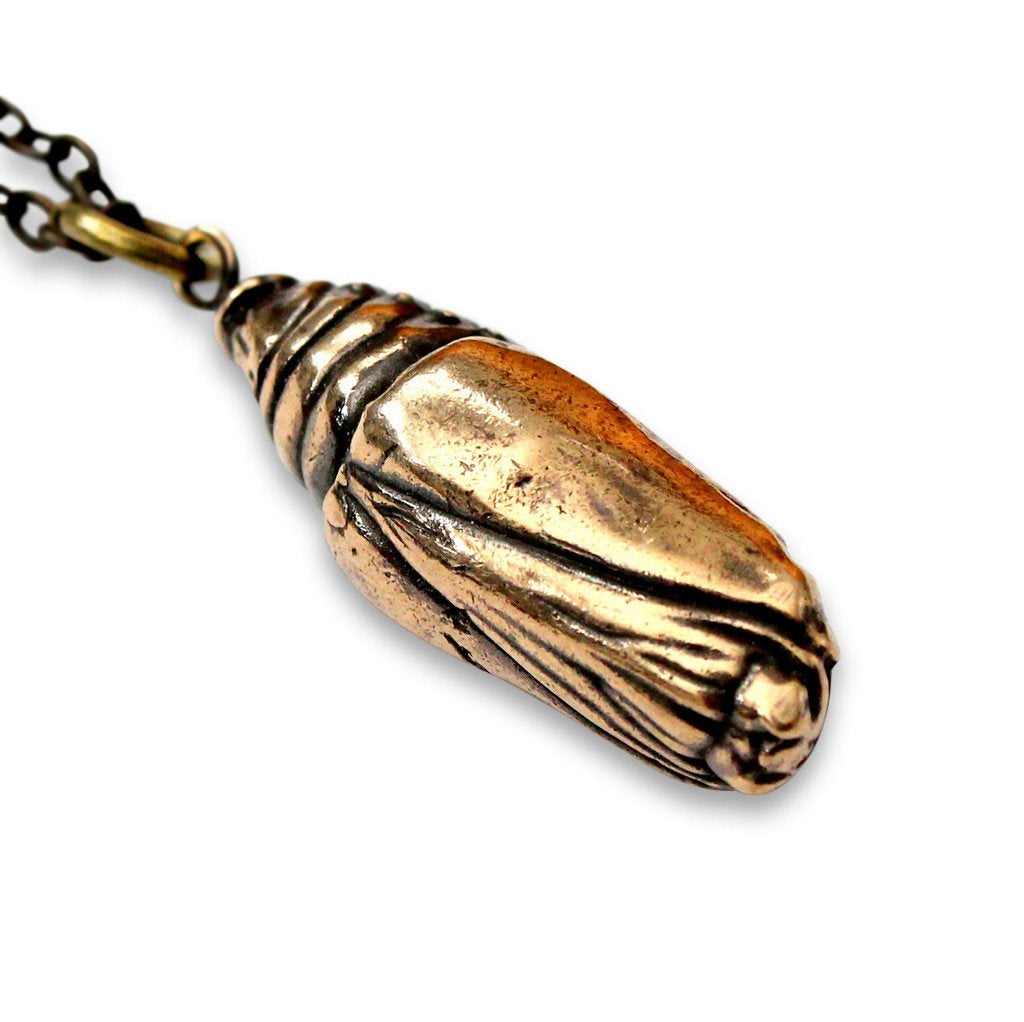 Butterfly Cocoon Pendant Necklace