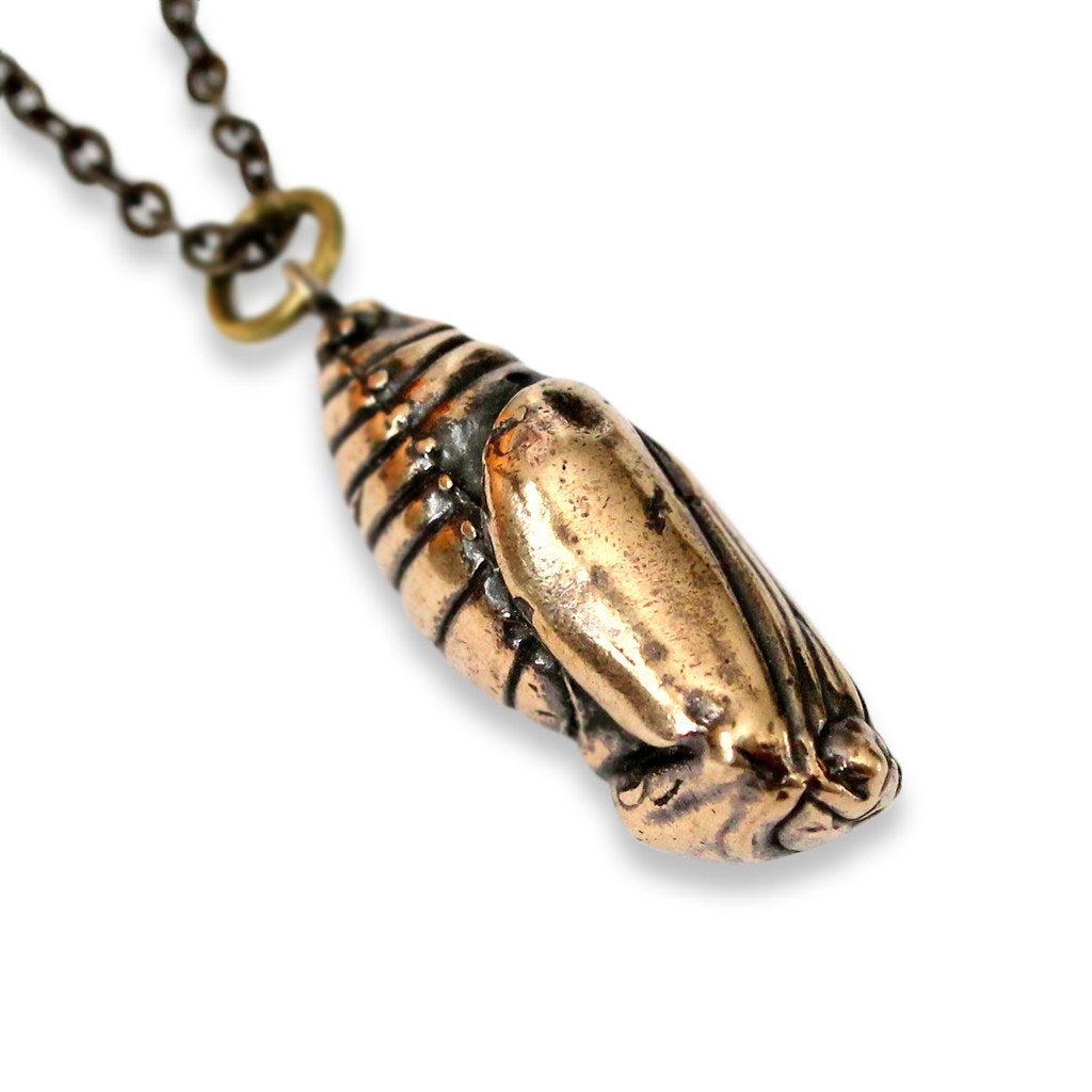 Butterfly Cocoon Pendant Necklace