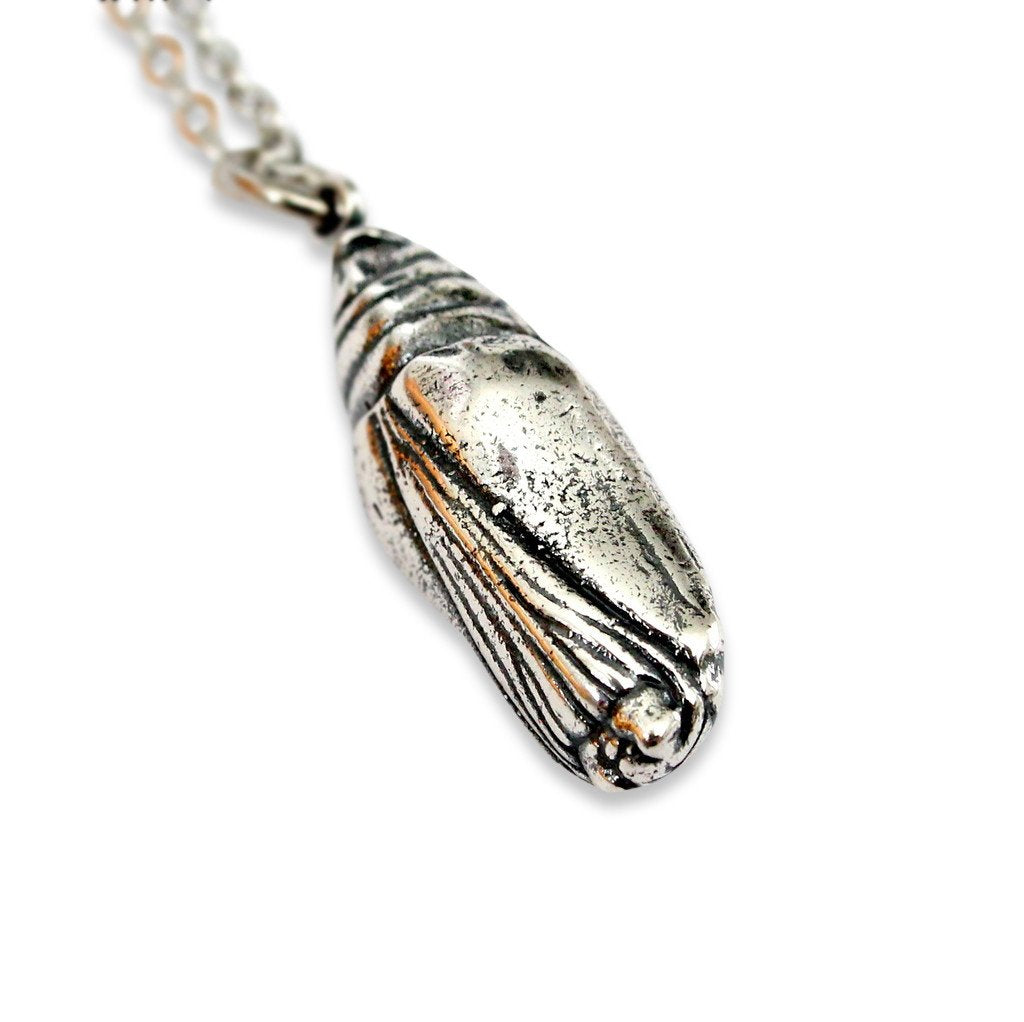 Butterfly Cocoon Pendant Necklace