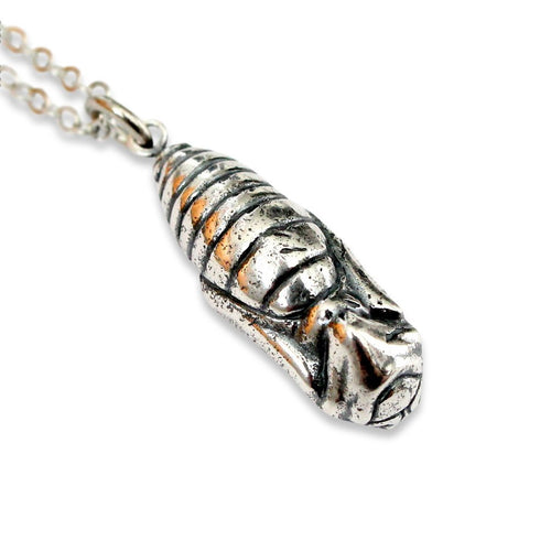 Butterfly Cocoon Pendant Necklace