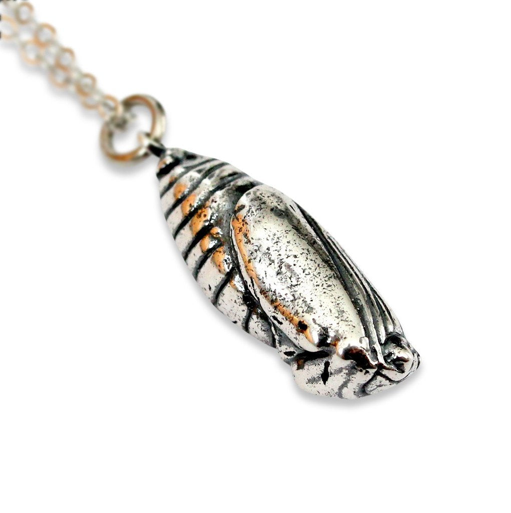 Butterfly Cocoon Pendant Necklace