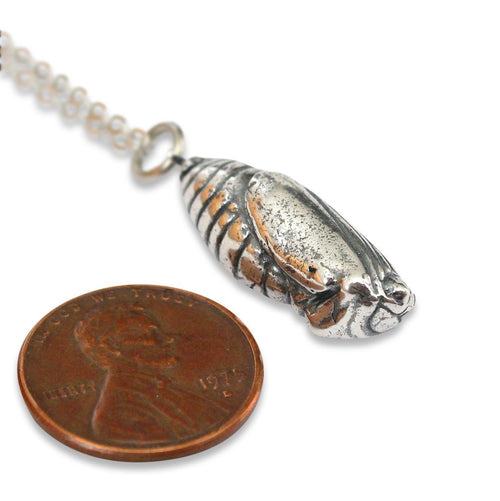 Butterfly Cocoon Pendant Necklace