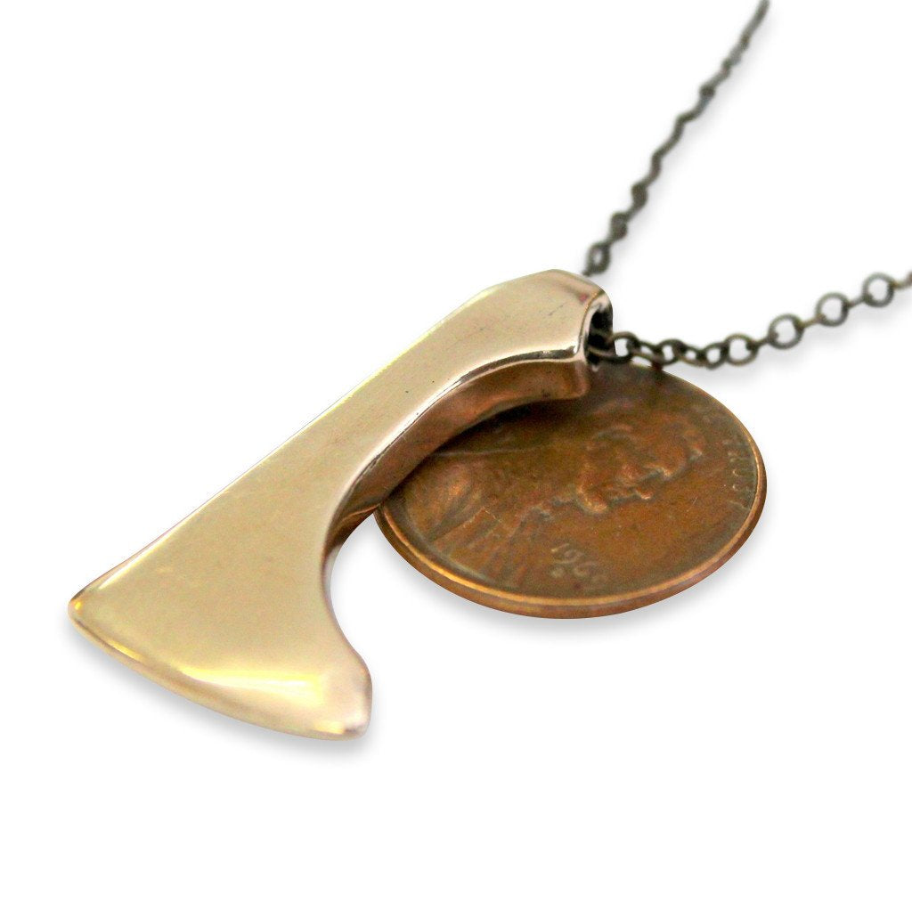 Viking Axe Pendant Necklace