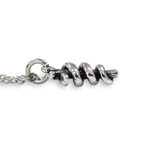 3D Sterling Silver Rod of Asclepius