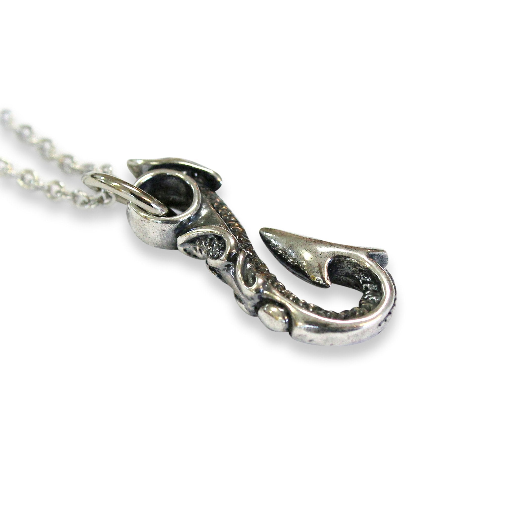 Fish Hook Pendant Necklace