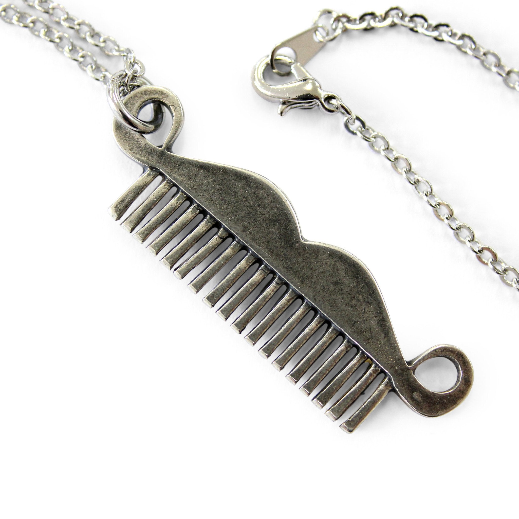 Moustache Comb Necklace