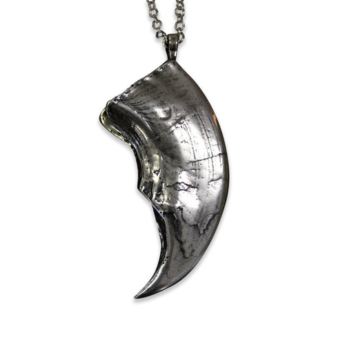 Silver Polar Bear Claw Pendant Necklace