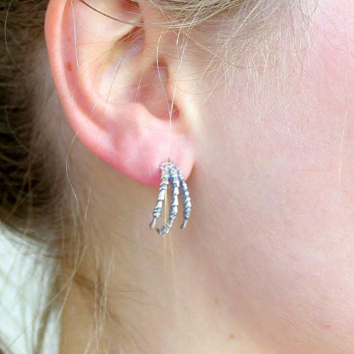 Raven Claw Stud Earrings