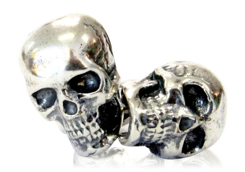Skull Cufflinks Silver Human Skull Cuff links