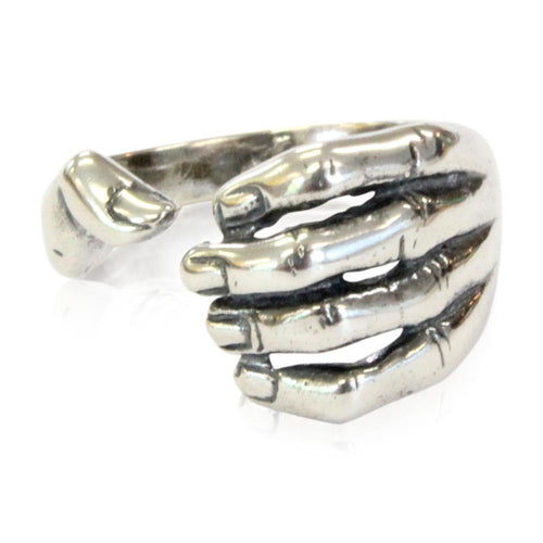 Silver Gripping Hand Finger