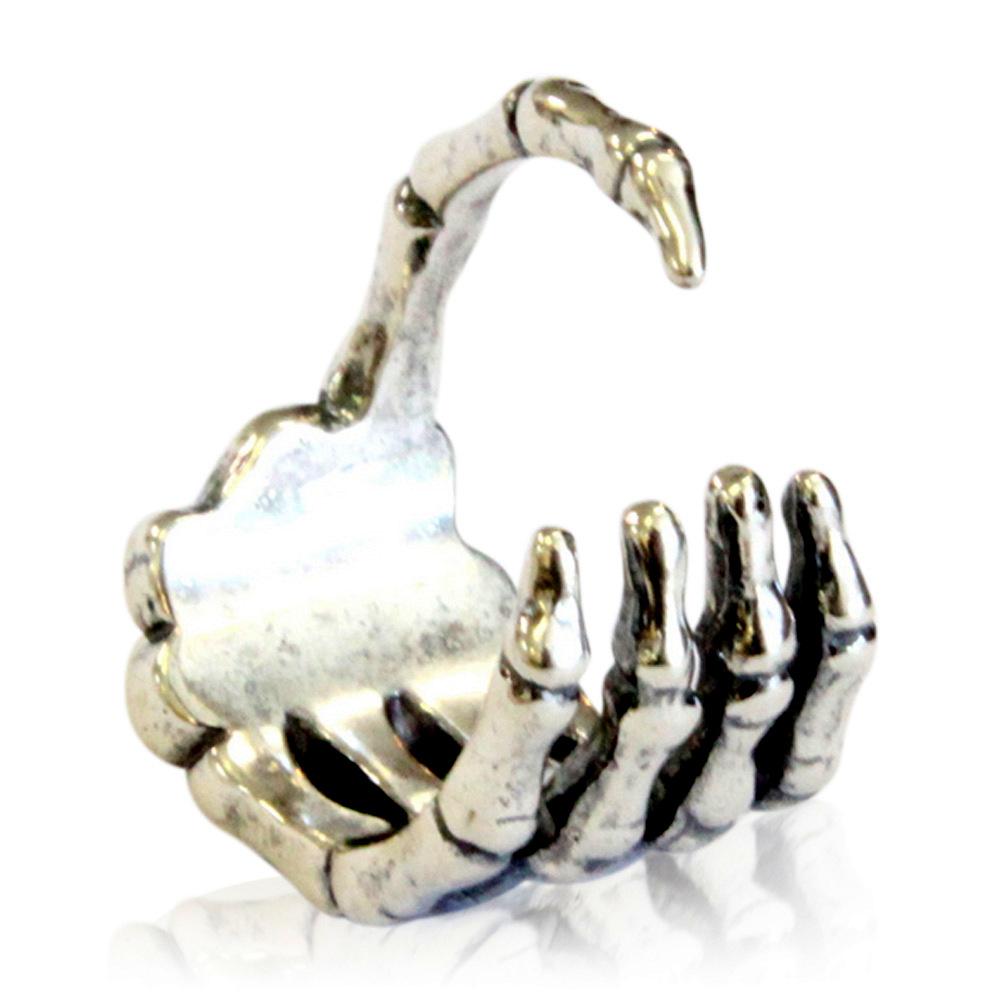 Solid White Bronze Skeleton Hand