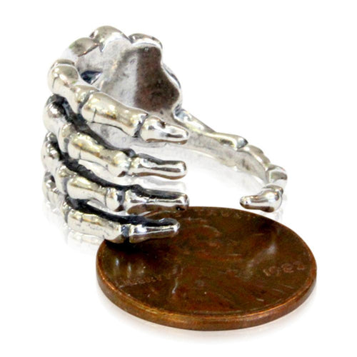 Solid White Bronze Skeleton Hand