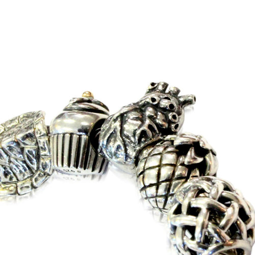 Anatomical Heart - 925 Sterling Silver European Style Charm Bead - Fits most Major Brands