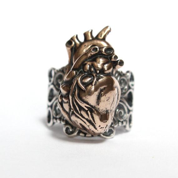 Anatomical Heart Ring