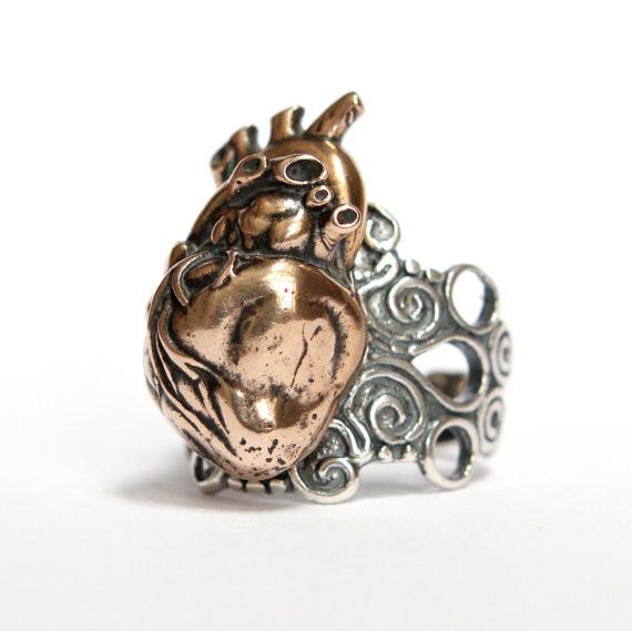 Anatomical Heart Ring