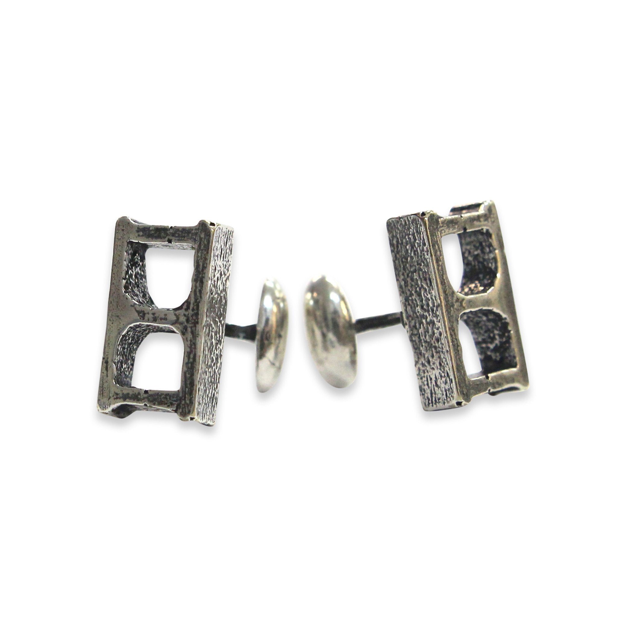 Cinder Block Cufflinks