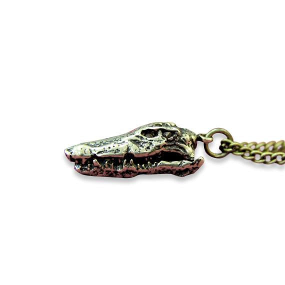 Crocodile Skull Necklace