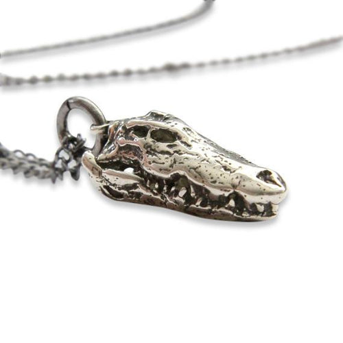Crocodile Skull Necklace
