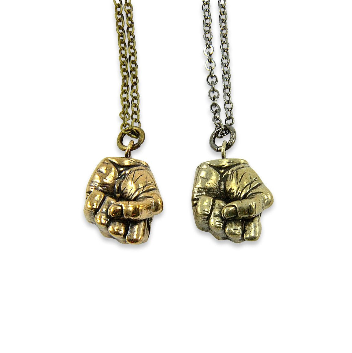 A Mans Hand - Clenched Fist Necklace