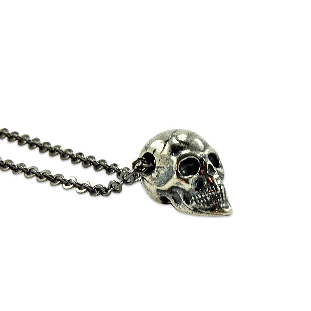 Tiny Human Skull Necklace