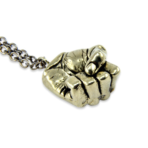 A Mans Hand - Clenched Fist Necklace