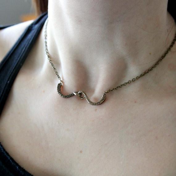Double Octopus Tentacle Necklace
