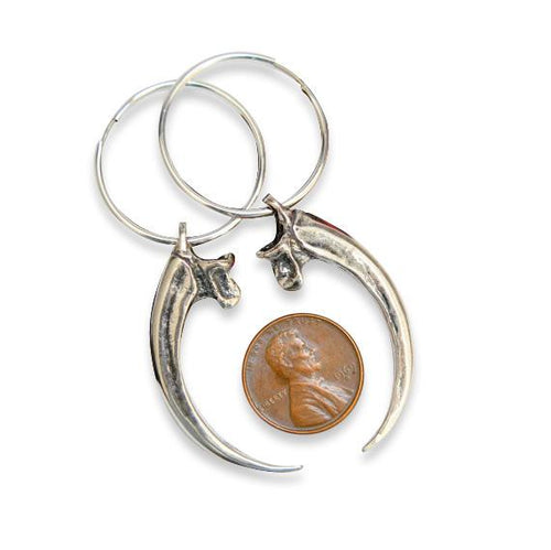 Eagle Talon Hoop Earrings