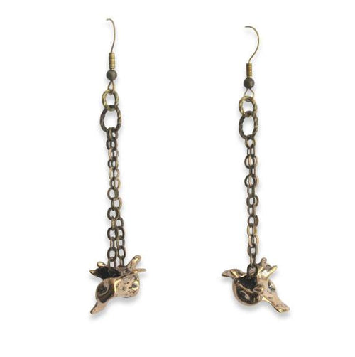 Fox Vertebrae Earrings - Primal Elegance - Moon Raven Designs