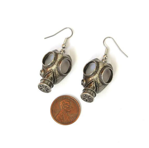 Gas Mask Earrings