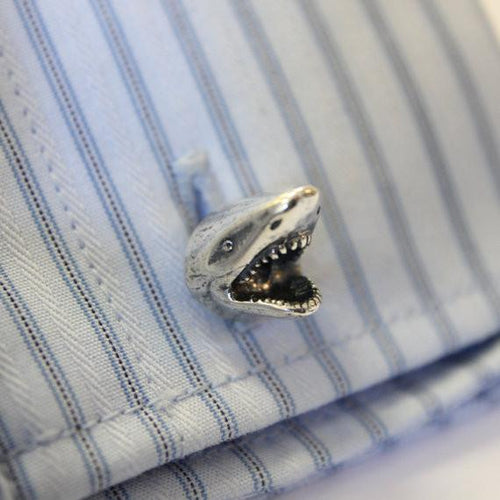 Great White Shark Head Cufflinks