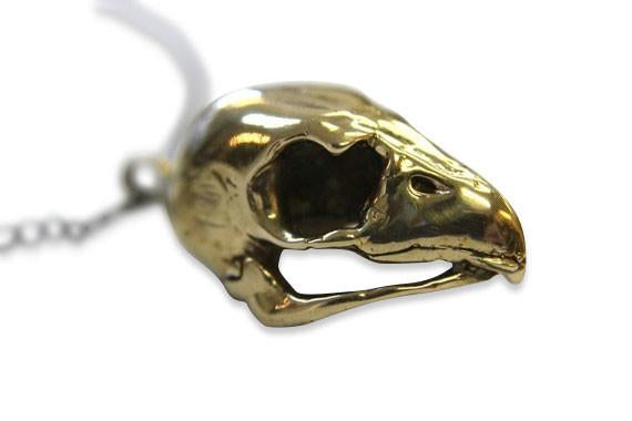 Hawk Skull Necklace