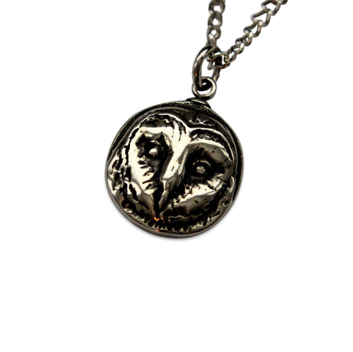 Tiny Barn Owl Necklace
