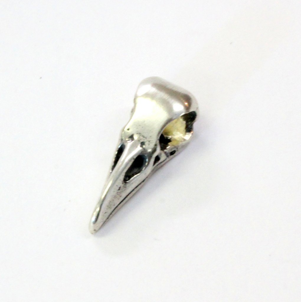 Little Raven Skull Charm